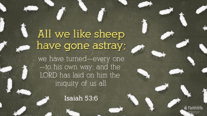 Daily Verse: Isiah 53:6
